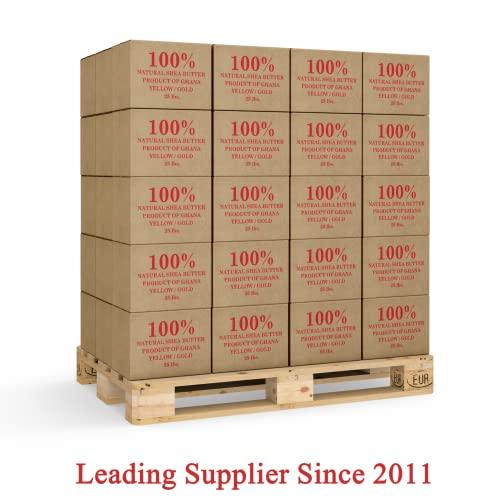 Plant Guru Raw African Shea Butter 3 lbs. Bulk 100% Pure Natural Unrefined YELLOW Grade A - Ideal Moisturizer For Dry Skin, Body, Face And Hair Growth. Great For DIY Soap and Lip balm Making.