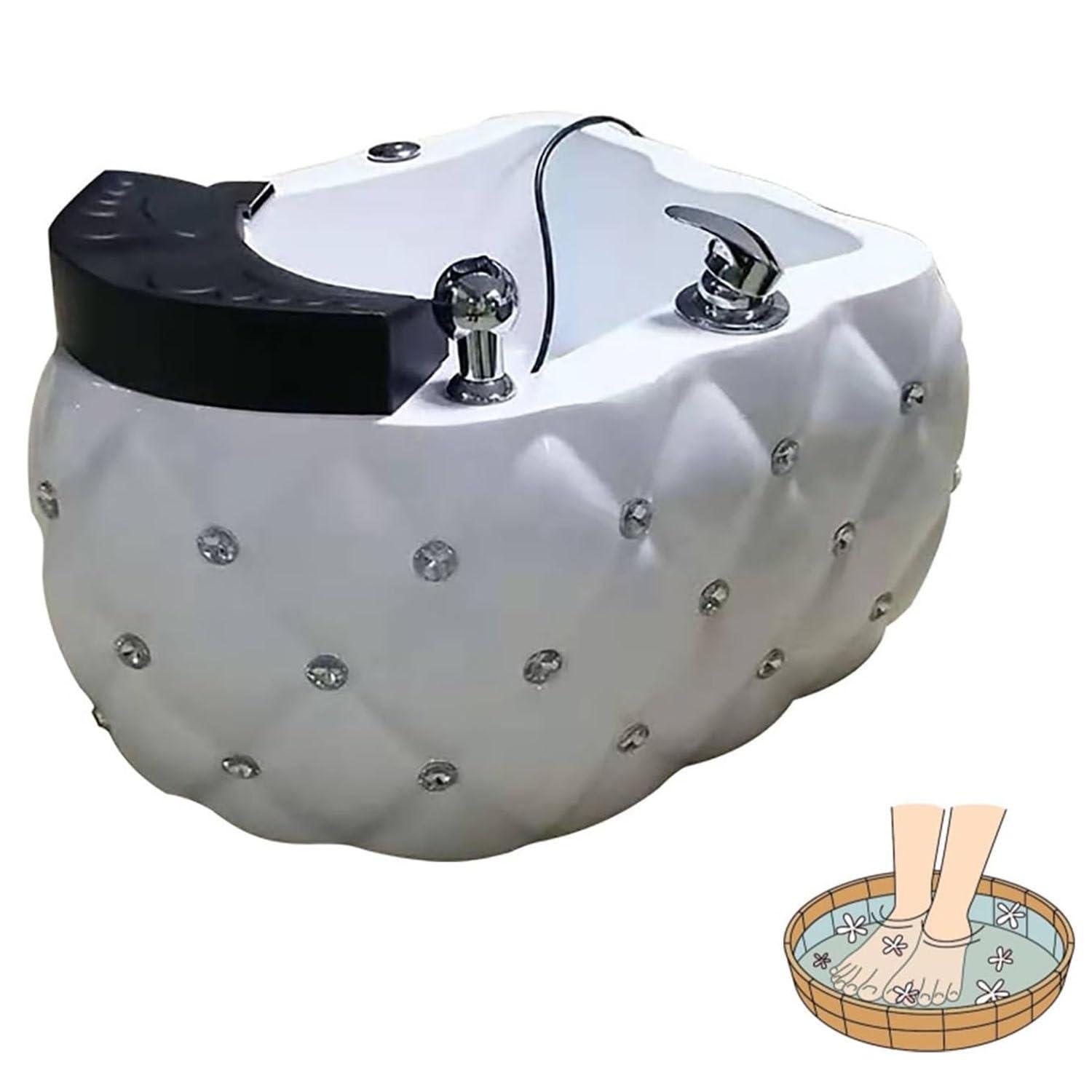 LQQYJSM LQQYJSM Foot Soaker Feet Soaking Tub Washing Salon Pedicure Chair Shampoo Sink Home Foot Spa Pedicure Bowl Foot Detox Bucket Tub, Pedicure Bowl Foot Bath Spa Oot Soak Tub