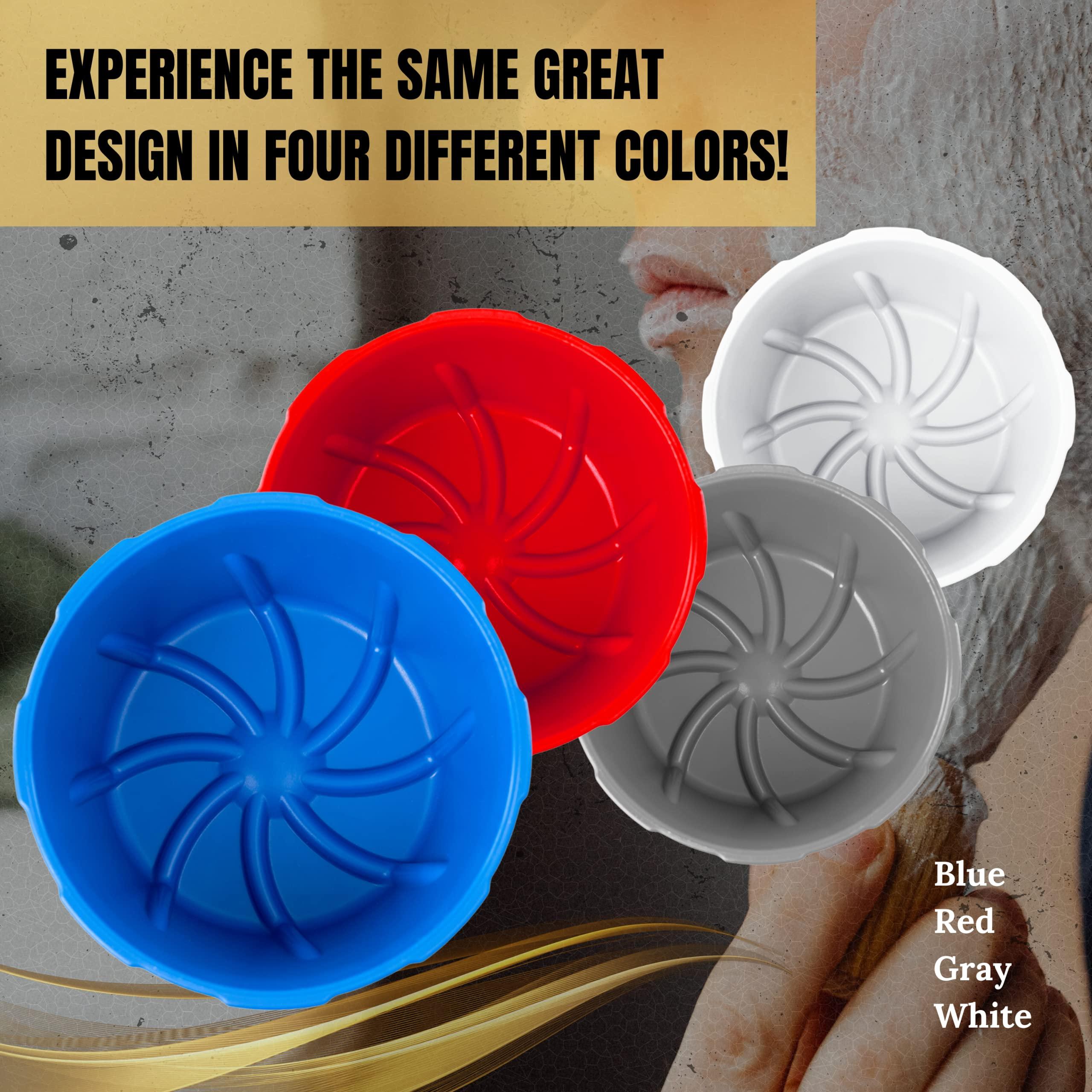 TIMELESS RAZOR TIMELESS RAZOR Gray Shaving Bowl w/Ridges - Mixes Mens Shaving Cream & Shaving Soap - Durable & Holds Heat Longer - Whip a Quick, Rich & Thick Lather - USA Made