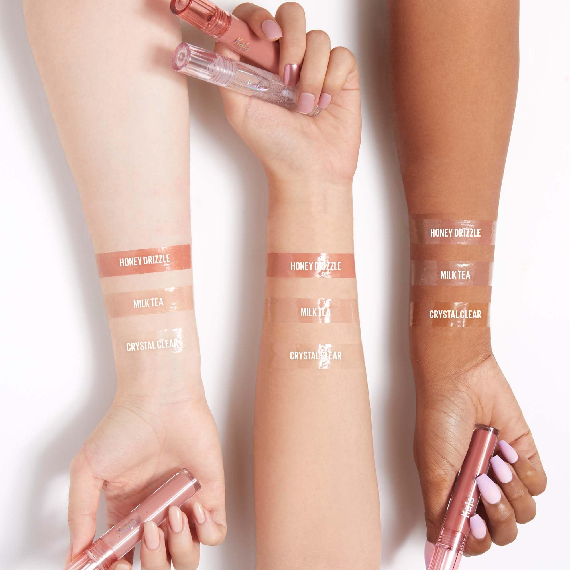 Kaja Kaja Lip Balm - Gloss Shot 01 Crystal Clear | High Shine, Non-Sticky, with Jojoba Oil, Sheer, Hydrating, Juicy, Plumper Looking, Non-irritating, Shea Butter, Nourishing Treatment, 0.14 FL Oz