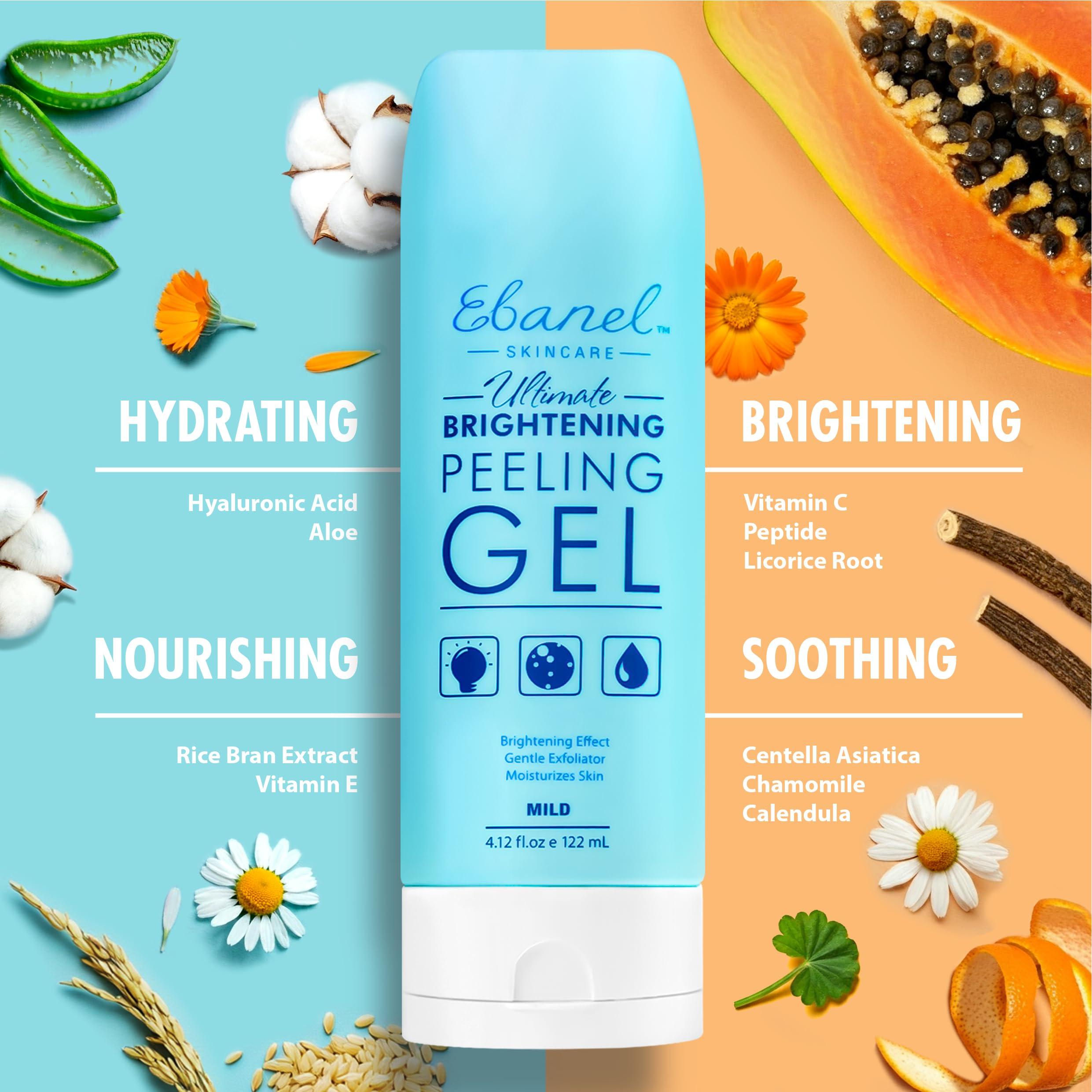 Ebanel Ebanel Bundle of Gentle Exfoliating Face Scrub Peeling Gel and 30% AHA 2% BHA Chemical Peel Exfoliant Gel