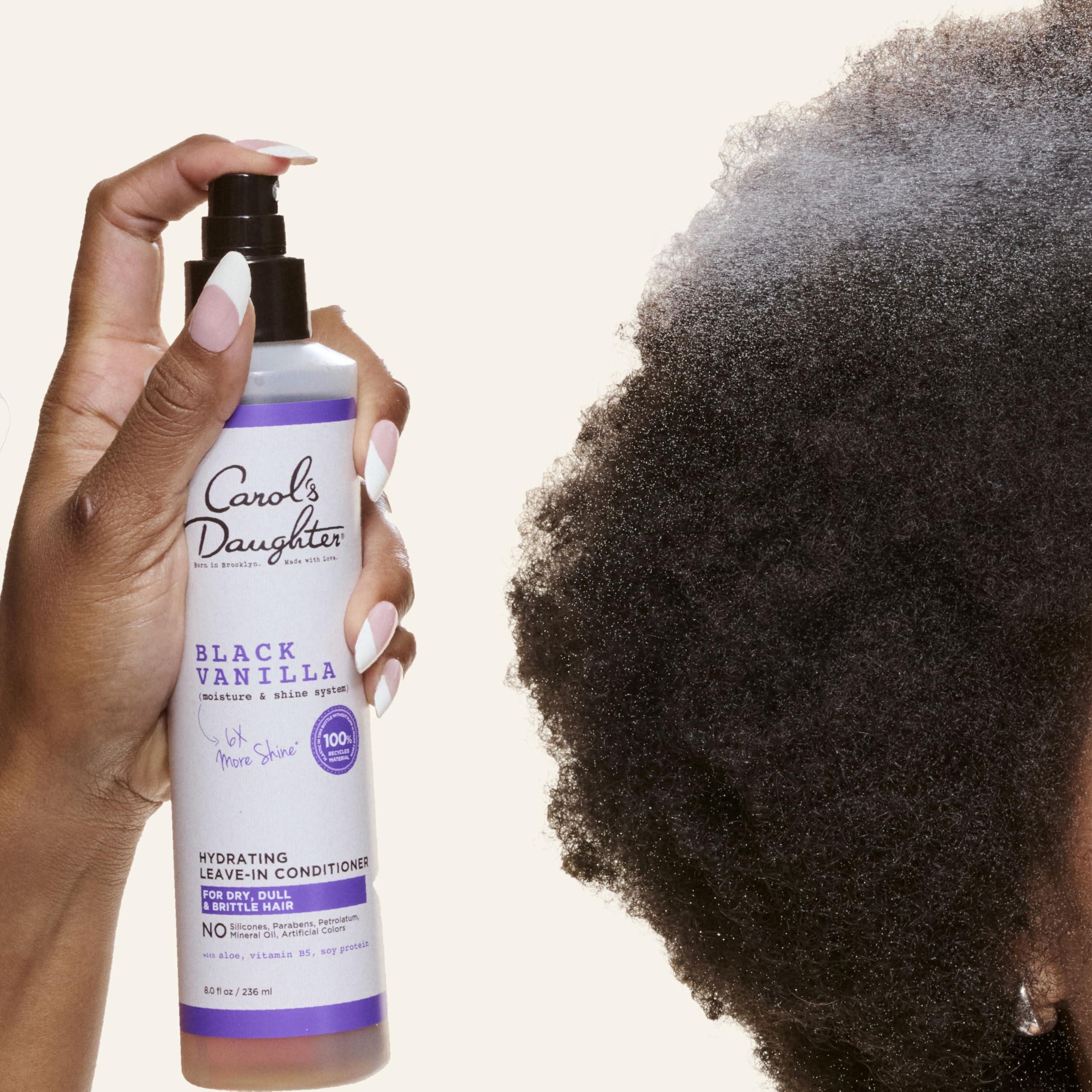 Carol's Daughter Carol\'s Daughter Black Vanilla Leave In Conditioner for Curly, Wavy or Natural Hair, Moisturizing Hair Care for Dry, Dull or Brittle Hair, 8 Fl Oz