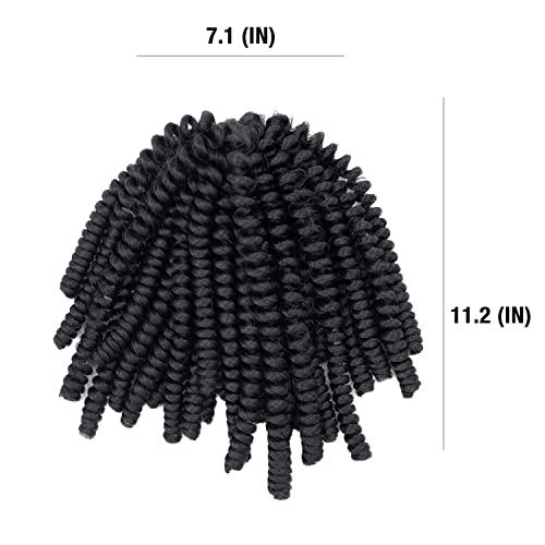 Darling Darling Passion Twist 6X Crochet Hair Extensions (3 Packs, 2X per Pack), Natural & Soft Texture, Bomb Twist, Natural and Soft Texture, Black Afro Curly, 24 Inch, 1B