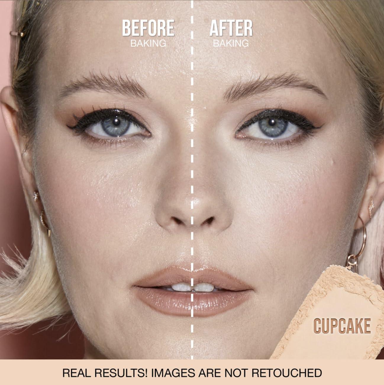 HUDABEAUTY HUDA BEAUTY Easy Bake and Snatch Pressed Talc-Free Brightening and Setting Powder Cupcake