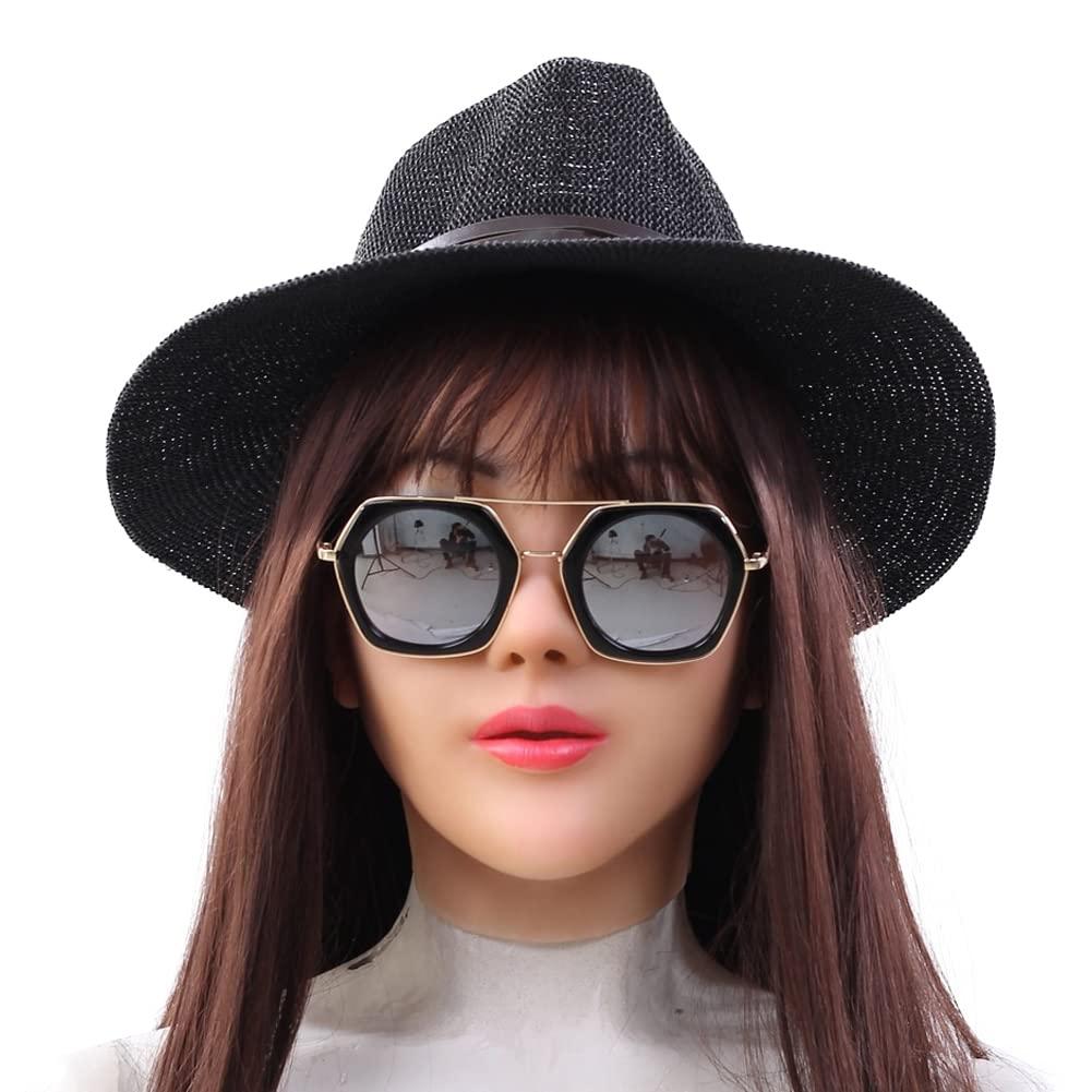 YRZGSAWJ YRZGSAWJ Silicone Female Head Mask Realistic Women Face Mask Named Anjira (Tan)