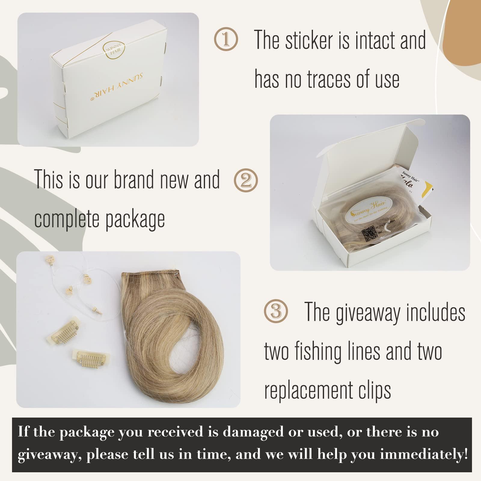 Sunny Hair Bundle Wire Hair Extensions and Clip in Hair Extensions Golden Blonde Highlights Light Blonde 220g 20inch