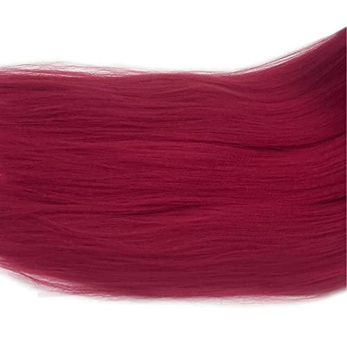 UPruyo Dark Red Burgundy Braiding Hair Pre Stretched 26 inch Synthetic Hair for Braiding Micro Braiding Hair Extensions for Box Braids Long Knotless Prestretched Pre Stretched Braiding Hair (Pack of 6, 900#)