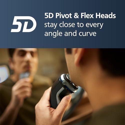 Philips Norelco Philips Norelco Shaver 3900, Rechargeable Wet & Dry Electric Shaver with Pop-up Trimmer, Charging Stand, Travel Storage Pouch, Protective Cap, Space Gray, S3341/92