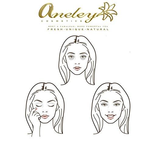 Aneley Cosmetics Natural Concealer makeup certified organic ingredients cruelty free vegan gluten free creamy soothing nourishing and hydrating formula for flawless complexion perfect coverage highly(Flawless)