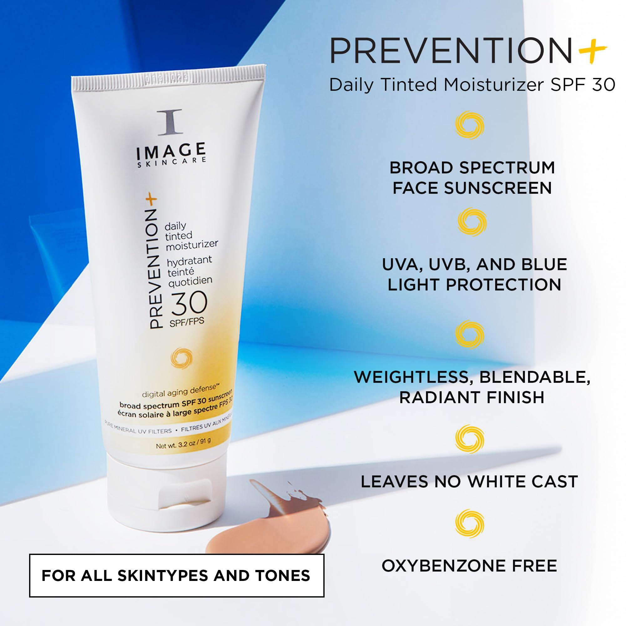 IMAGE Skincare IMAGE Skincare, PREVENTION+ Daily Tinted Moisturizer SPF 30 Sunscreen, No White Cast, Amazon Exclusive, 3.2oz