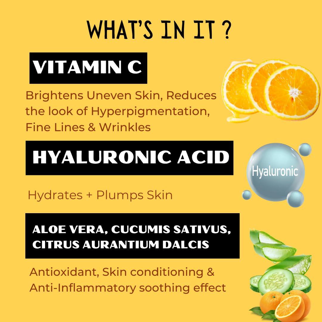 leaf aura Leaf Aura Vitamin C Serum, Sulphate-Free, Organic+ Natural Formula, Brightens Uneven Skin, Made In Canada, 29.5ml