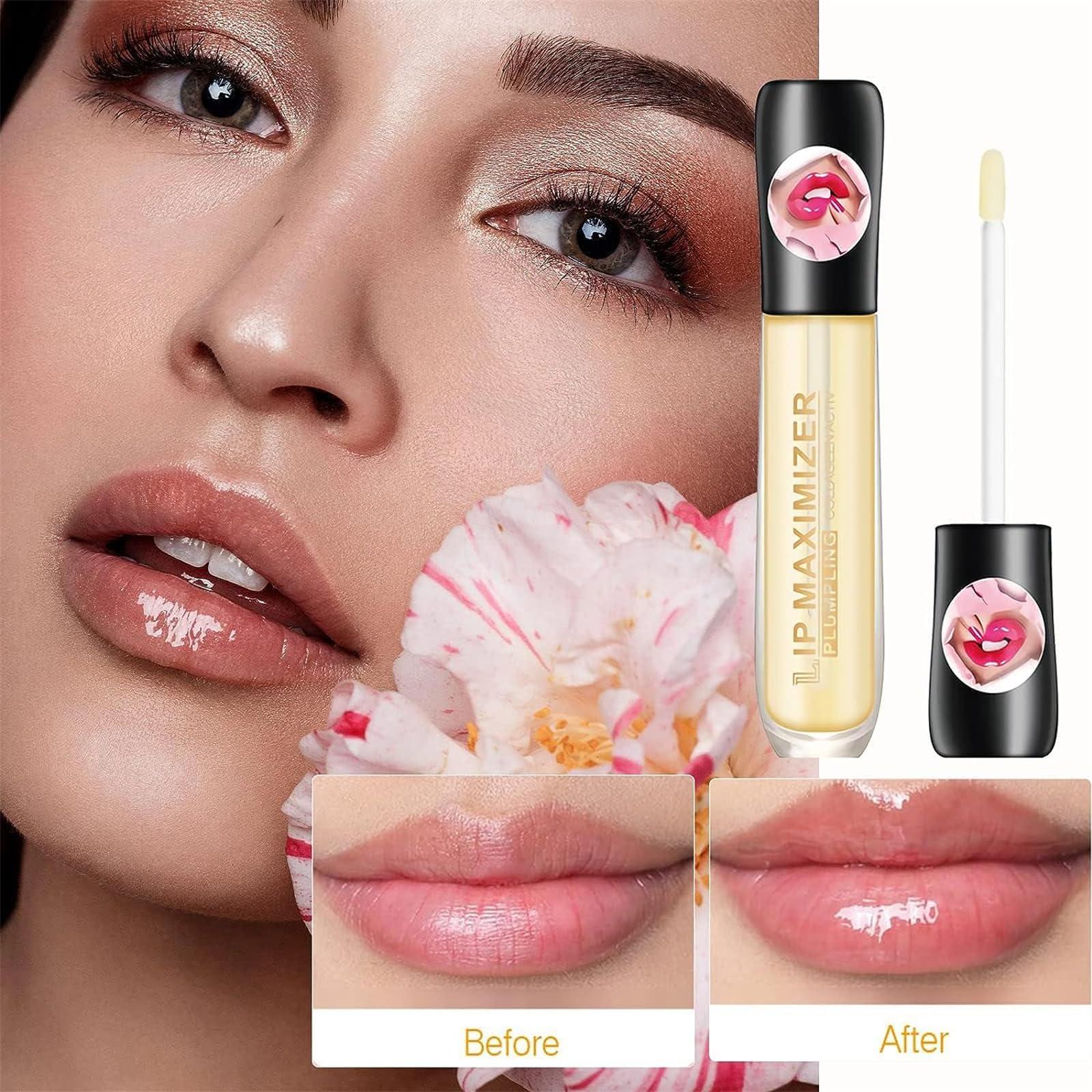 AKAZIC AKAZIC Alicroplct Vitamin E Lip Serum, Natural Lip Plumper & Lip Treatment Serum, Lip Plumper Serum Instant Lip Filler, Eliminates Dry Wrinkles Plumping Gloss.
