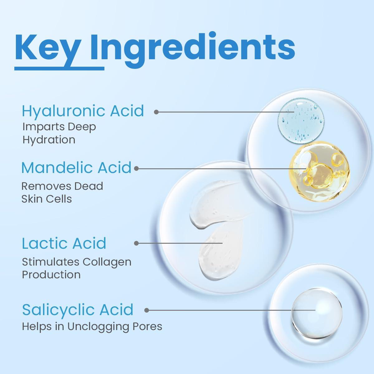 FIXDERMA COSMETIC LABORATORIES FCL Penta peel pads| Exfoliant | Removes dead cells | Reduces fine lines & wrinkles | Gentle & safe peeling pads| Improves skin texture | Shrinks open pores | Paraben Free | 25 pads