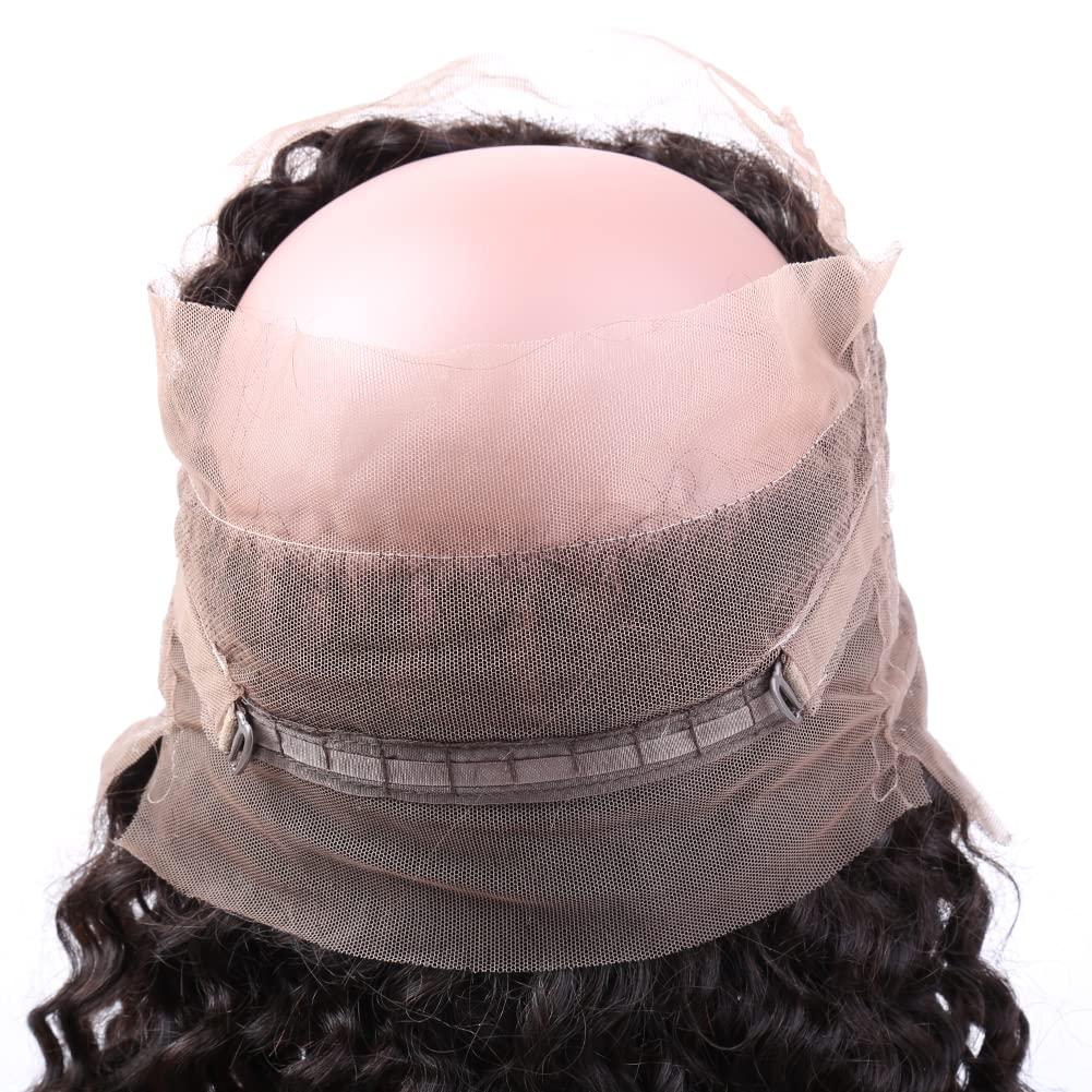 sent hair Sent Hair 360 Lace Frontal Closure with Baby Hair Ear to Ear Free Part Brazilian Virgin Human Hair Curly Wave Human Hair Frontal for Black Women