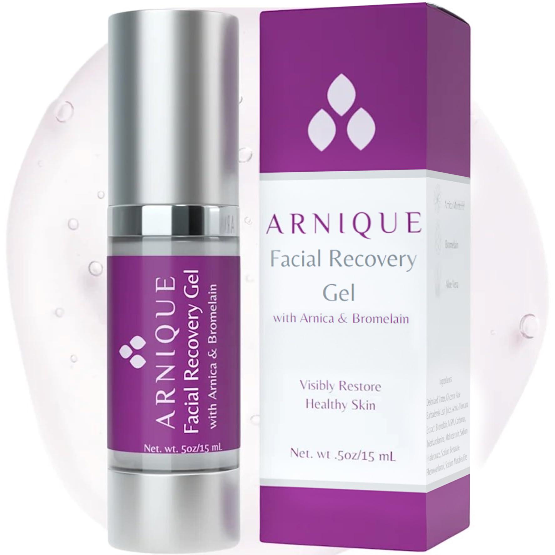 Arnique Arnique Arnica Gel for Face - Facial Recovery Aftercare for Fillers & Cosmetic Injection Treatments, Arnica Montana and Bromelain for Bruising and Swelling After Surgery Skin