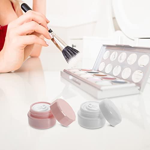 STOBOK STOBOK 12 Pcs Cream Box Body Butter Containers Travel Containers for Toiletries 3g Plastic Jars Makeup Sample Container Empty Sample Containers Lip Balm Jars Mini Travel Can Pp Filling