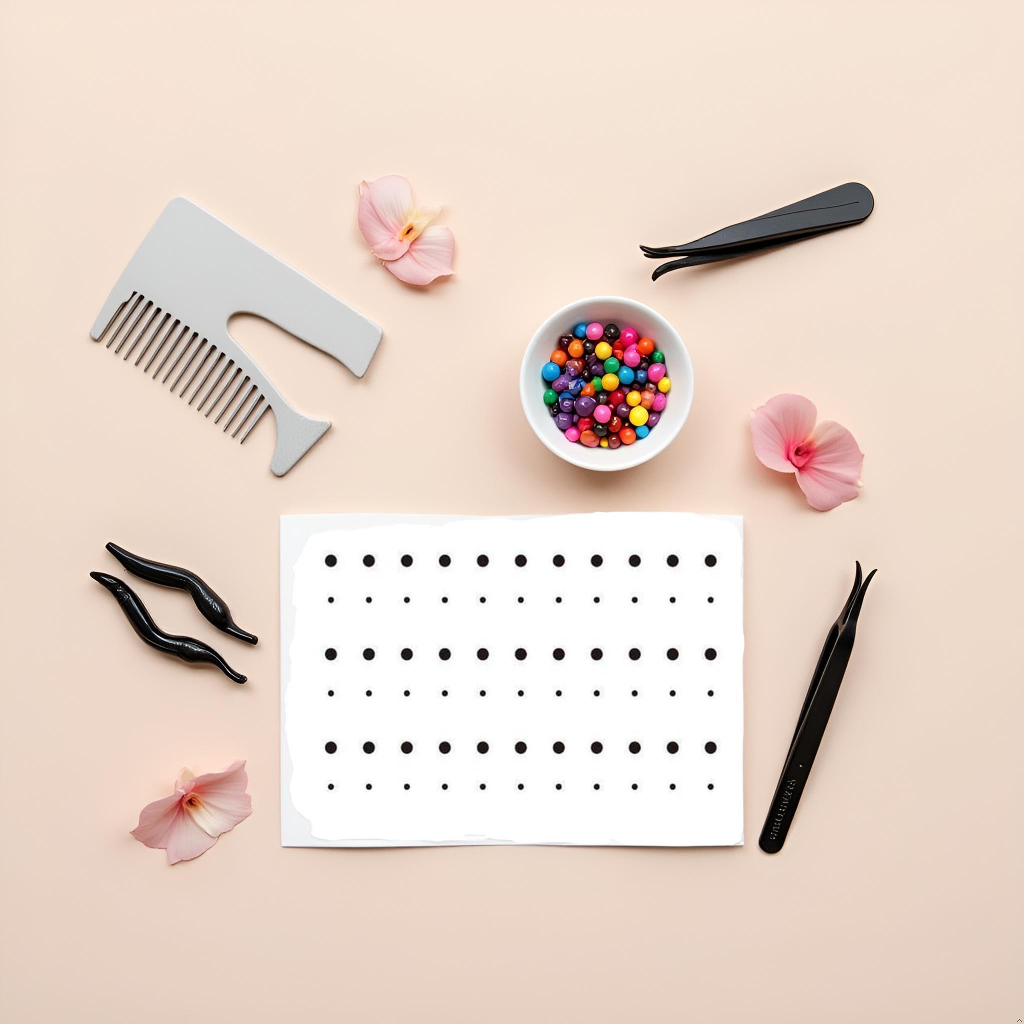 SquarezhenBo 10Pcs Tattoo Stickers,Korean Style Temporary Tattoos,Black Dot Fake Tattoo Beauty Stickers, Eye Corner Body Art Tear Mole Tattoo Stickers Temporary Tattoos