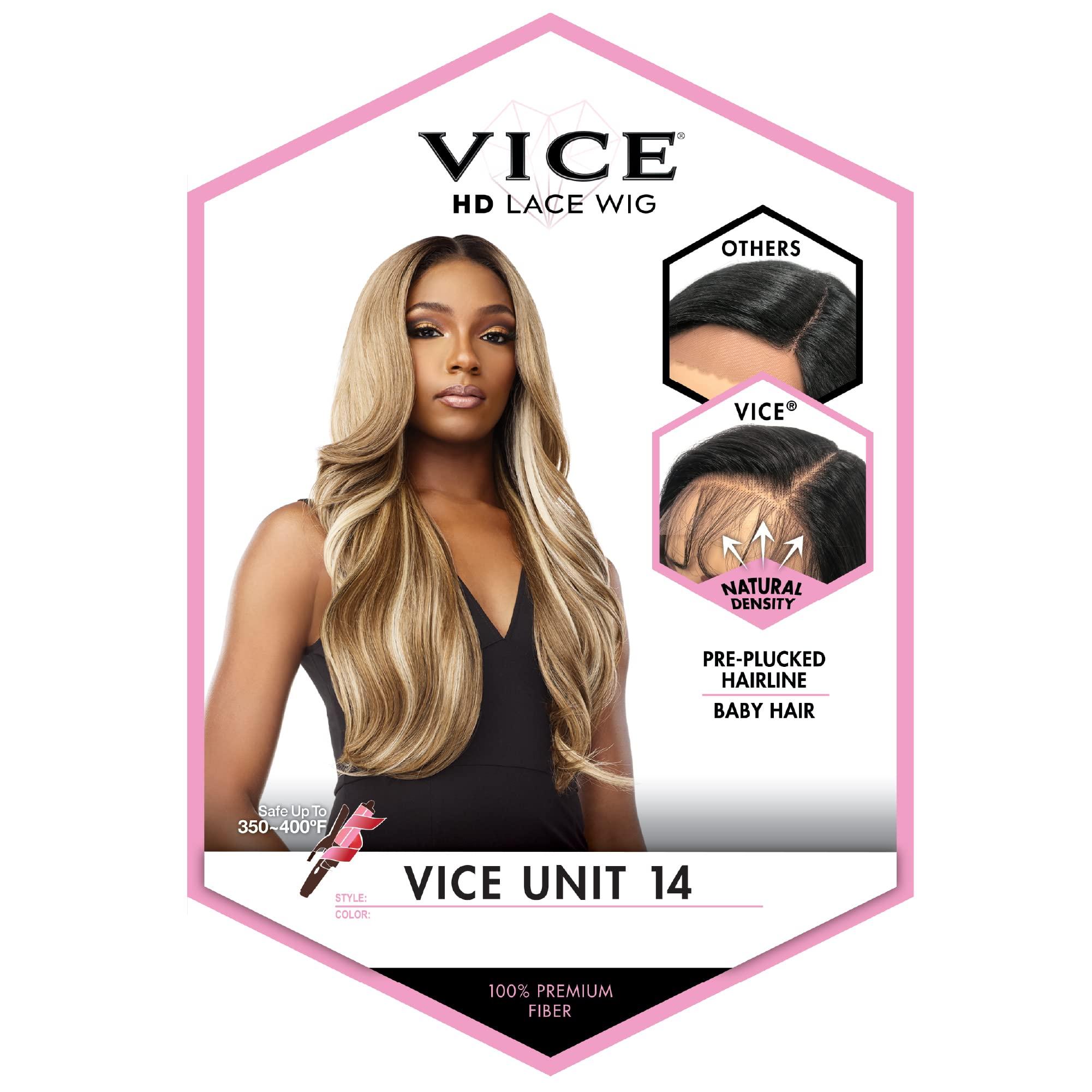 Sensationnel Sensationnel Vice Lace front wig - HD Transparent Lace Pre-plucked Hairline with Babyhair 5 Inch Deep Part - Vice Unit 14 (1) LSV014-1