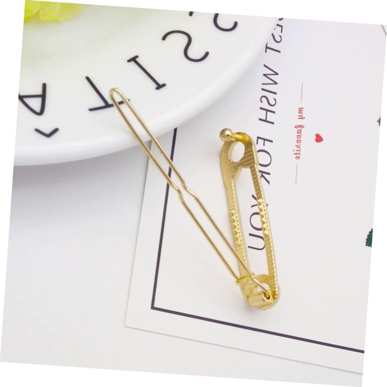 Beatifufu 12pcs Pin Hairpin Safety Pin Hair Clamp Hair Clips for Women Hair Clips for Girls Woman Hair Clips Safety Pin Hair Clip Pin Hair Barrettes Hair Accessories for Women Hair Pin