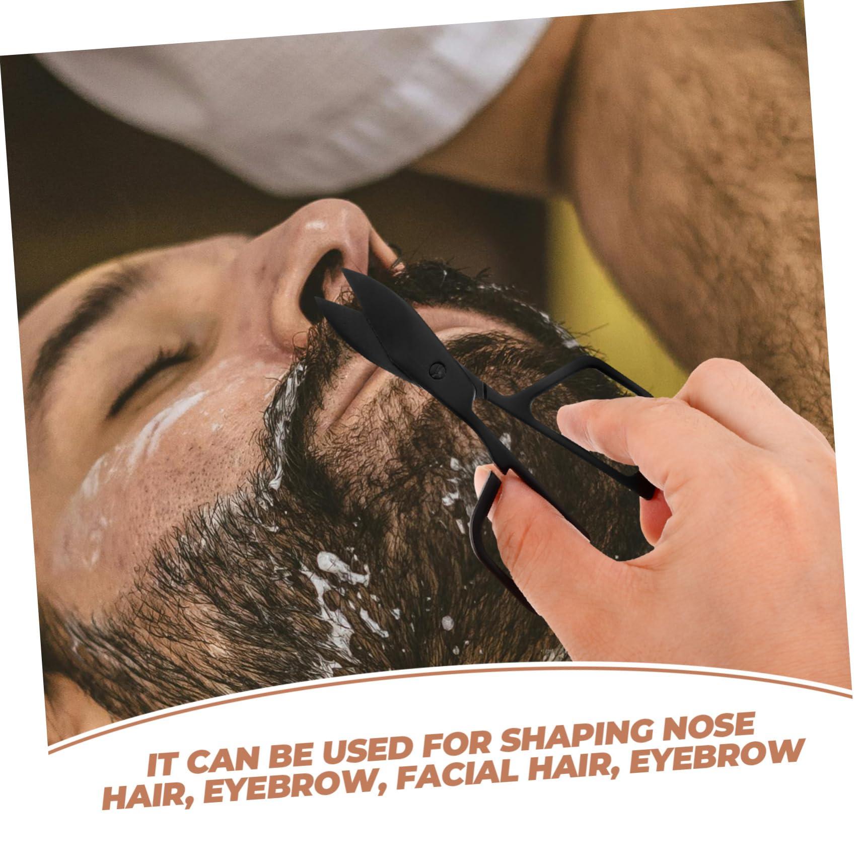 SKISUNO SKISUNO Sturdy Nasal Hair Scissors for Men Small Hair Scissors Round Tip Easy-to-Clean Nose Hair Removal Scissors