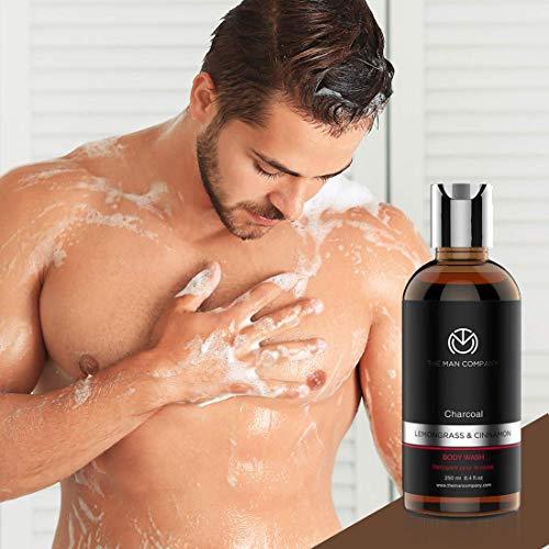 The Man Company The Man Company Activated Charcoal Body Wash - 250ml | Anti Pollution Body Wash for Deep Pore Cleansing | Removes Dirt & Impurities | Acne Control Shower Gel
