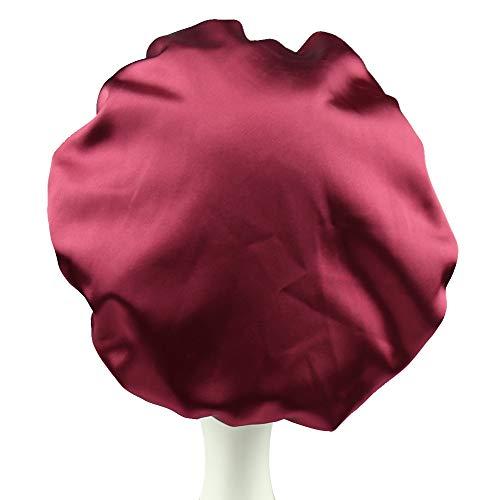 Alnorm Alnorm Extra Large Hair Bonnet Cap Girls Soft Beanie for Sleeping