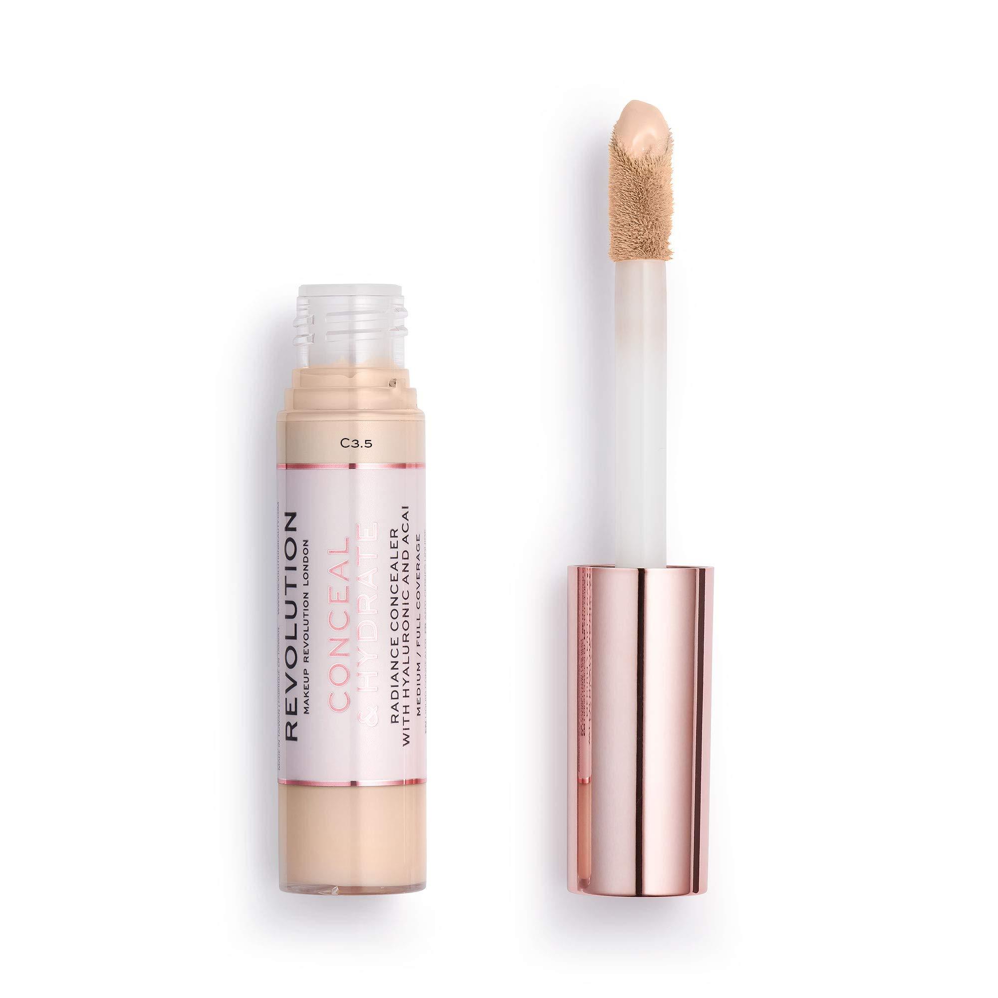Makeup Revolution Makeup Revolution Conceal and Hydrate Concealer, Full Coverage & Matte Finish, C7.5 for Medium Skin Tones, Vegan & Cruelty-Free, 0.7 Fl Oz