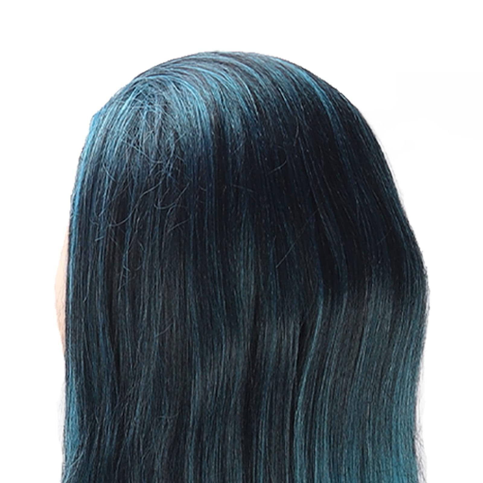 TITA-DONG Hair Mannequin Head, Hair Styling Training Head, Hair Styling Practice Head, Manikin Cosmetology Doll Head, Colorful Hair Braiding Practice Hairdressing Mannequin Head for Salon