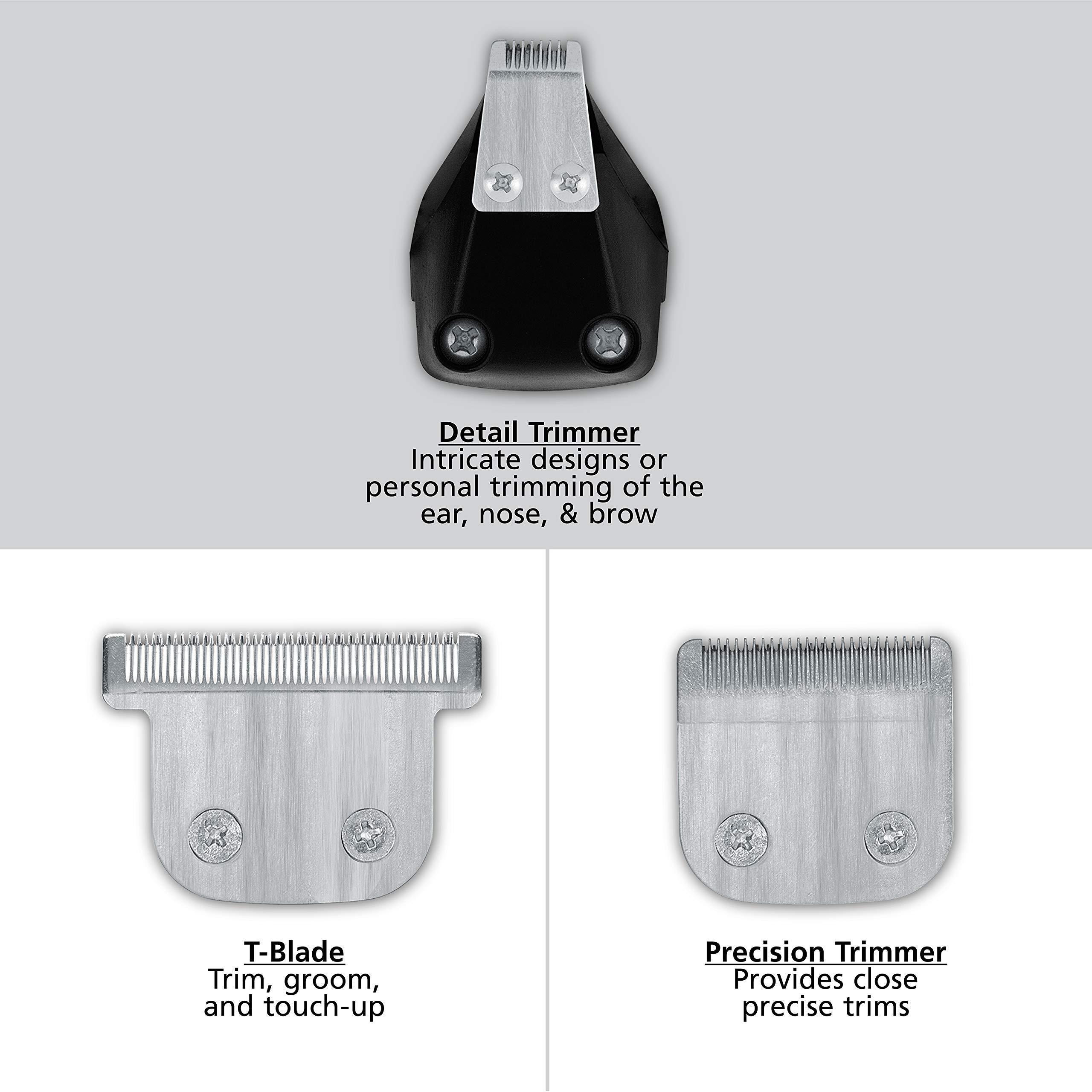 Wahl Wahl PowerPro Corded Detailer Trimmer Kit for Mens Grooming for Beard, Mustache, Stubble, Ear, Nose, & Body Grooming Model 9686