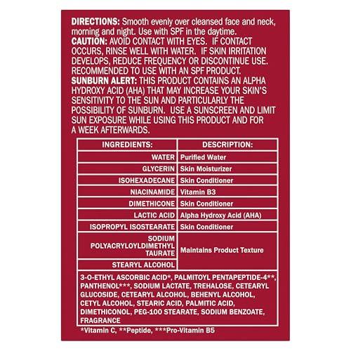 Olay Olay Vitamin C Face Moisturizer, Brightening Cream for Women, Instant Hydration, Evens Tone, Dark Spot & Hyperpigmentation Reduction, Glowing Skin Care - Niaciniamide, Lactic Acid, 1.7 Oz