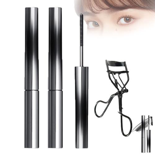 Yotfieot Jully Doll Mascara July Doll Mascara, Jolly Doll Mascara, Jody Doll Mascara, Doll Mascara, Mascara Metal Wand, 3d Curling Eyelash Iron Mascara (2*black)