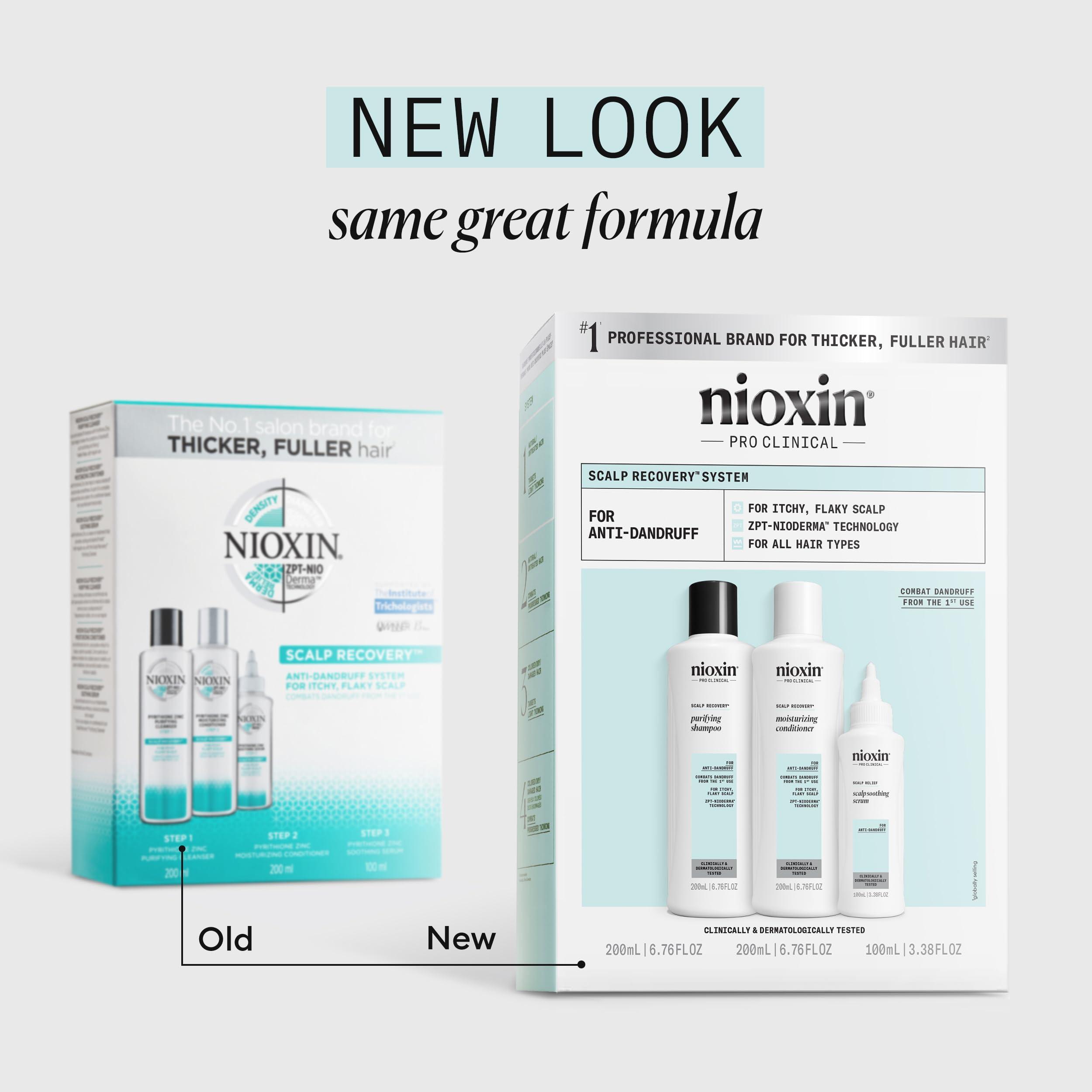Nioxin Nioxin Scalp Recovery Anti-Dandruff System Kit | For Itchy & Flaky Scalp | Pyrithione Zinc | Trial Size