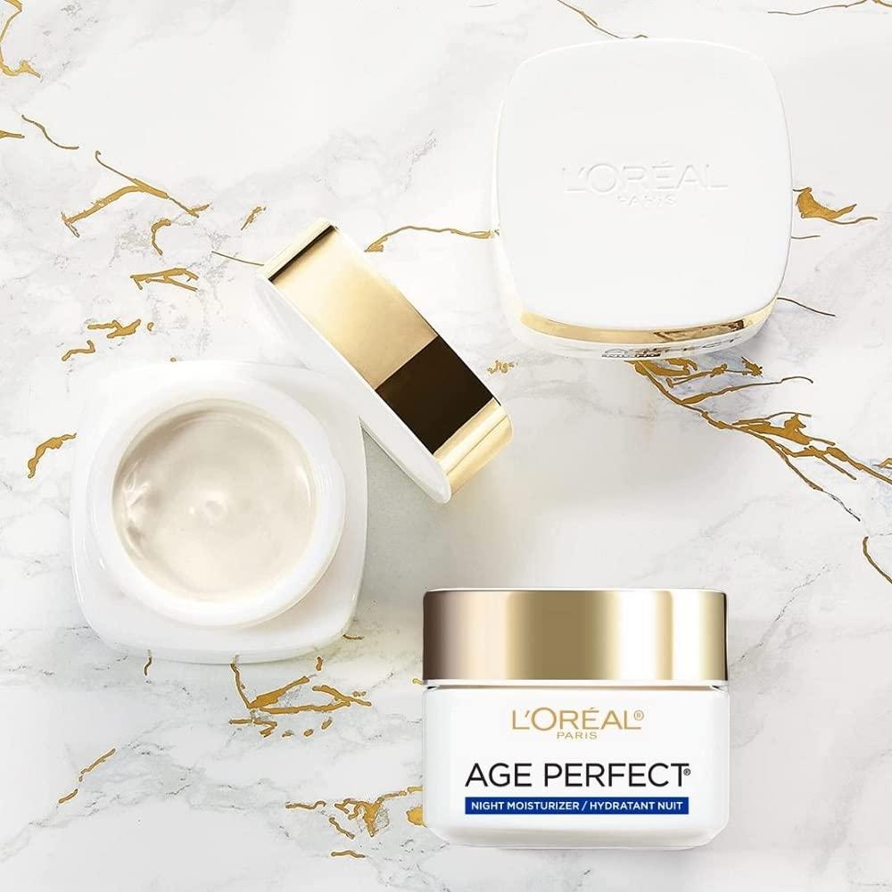 L'Oreal Paris L'Oreal Paris Skin Care Age Perfect Night Cream, Anti-Aging Face Moisturizer With Soy Seed Proteins, 2.5 Oz