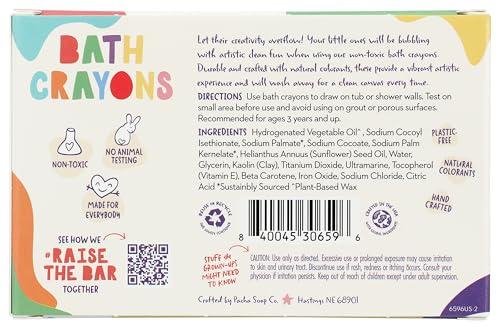 Pacha Soap Co PACHA SOAP Rainbow Assortment Bath Crayons, 7.5 OZ