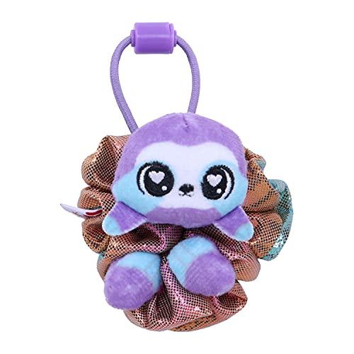 Scrunchmiez ScrunchMiez Single Surprise Pack, Magically transforms from Hair Scrunchie to Cute Plush Friend as Well as Backpack Clip. So Many Characters to Collect & wear.,(ID96524)