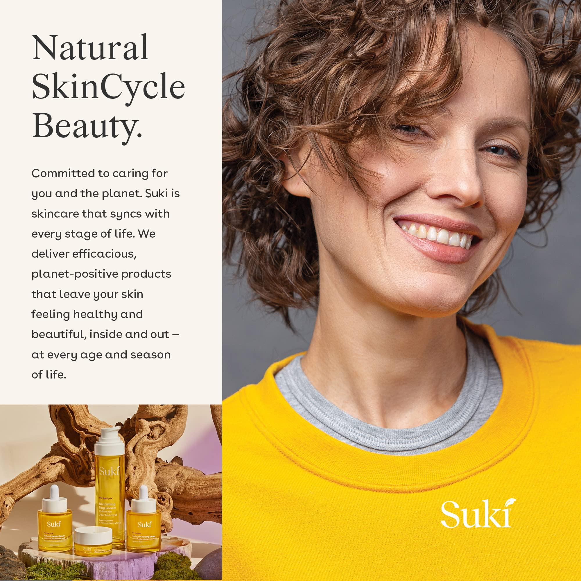 Suki Natural Retinol Serum for Face  Radical Results Skin Resurfacing Retinol Serum for Day & Night Care with Rose Extract, Vitamin C, Collagen - Anti Wrinkle Serum to Brighten, strengthen, Tone 1oz