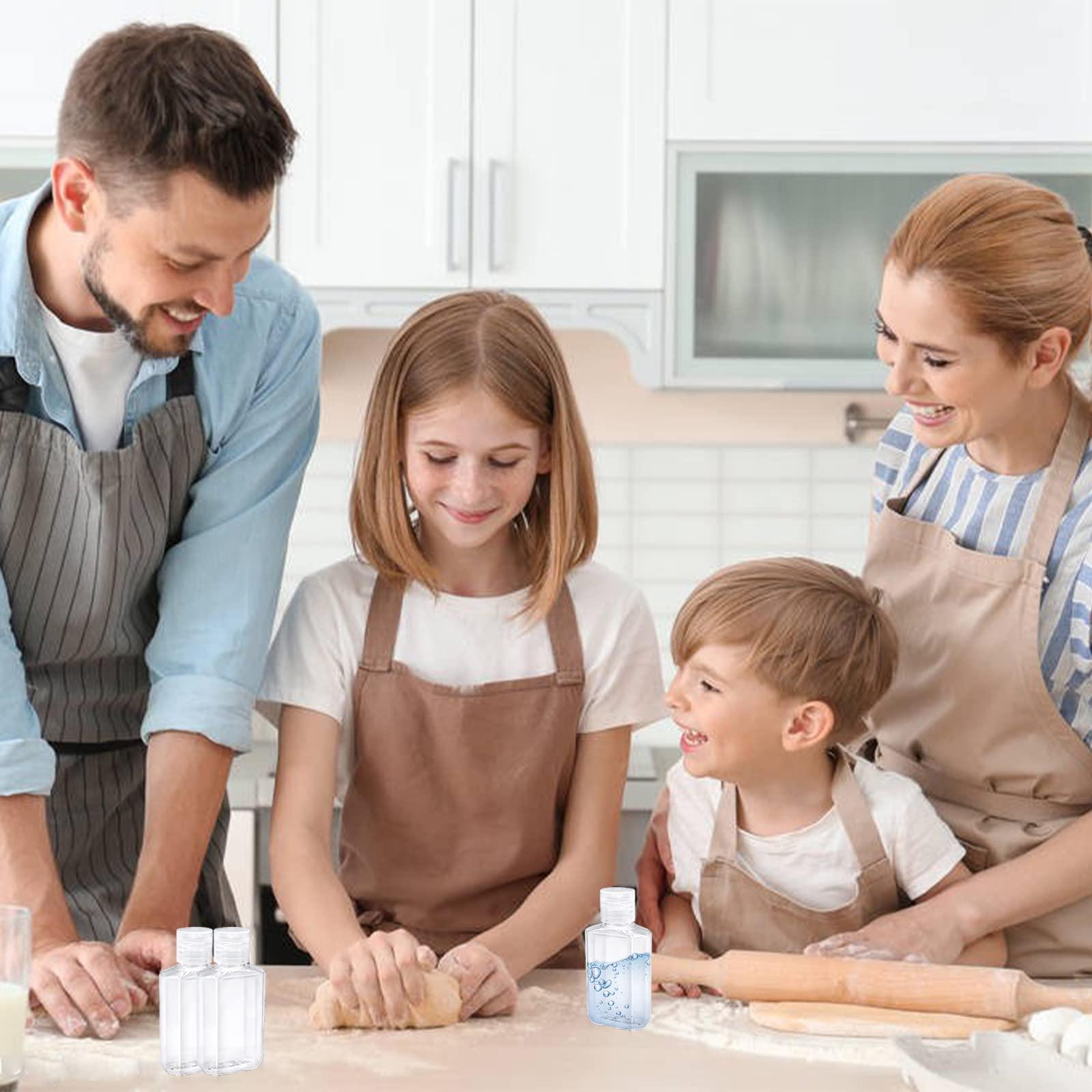 Panxxsen 40 Pack 2 Oz Plastic Refillable Bottles with Flip Cap, Travel Size Bottles, Reusable Containers for Business Trip, Outdoor Camping