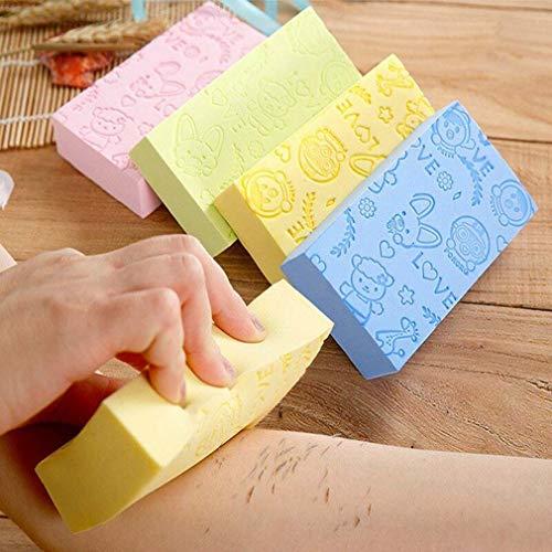 Zooyooart 3Pcs Ultra Soft Exfoliating Sponge,Asian Bath Sponge for Shower,Japanese Spa Cellulite Massager Dead Skin Sponge Remover for Body