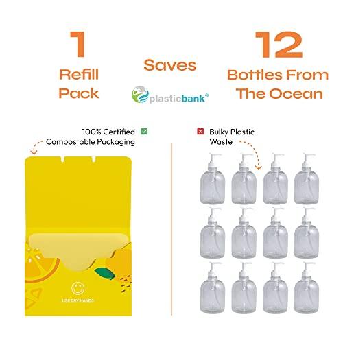 FOMIN FOMIN - Antibacterial Paper Soap Sheets for Hand Washing - (300 Sheets) Orange, Tea Tree, Lavender Portable Travel Soap Sheets, Dissolvable Camping Mini Soap, Portable Soap Sheets