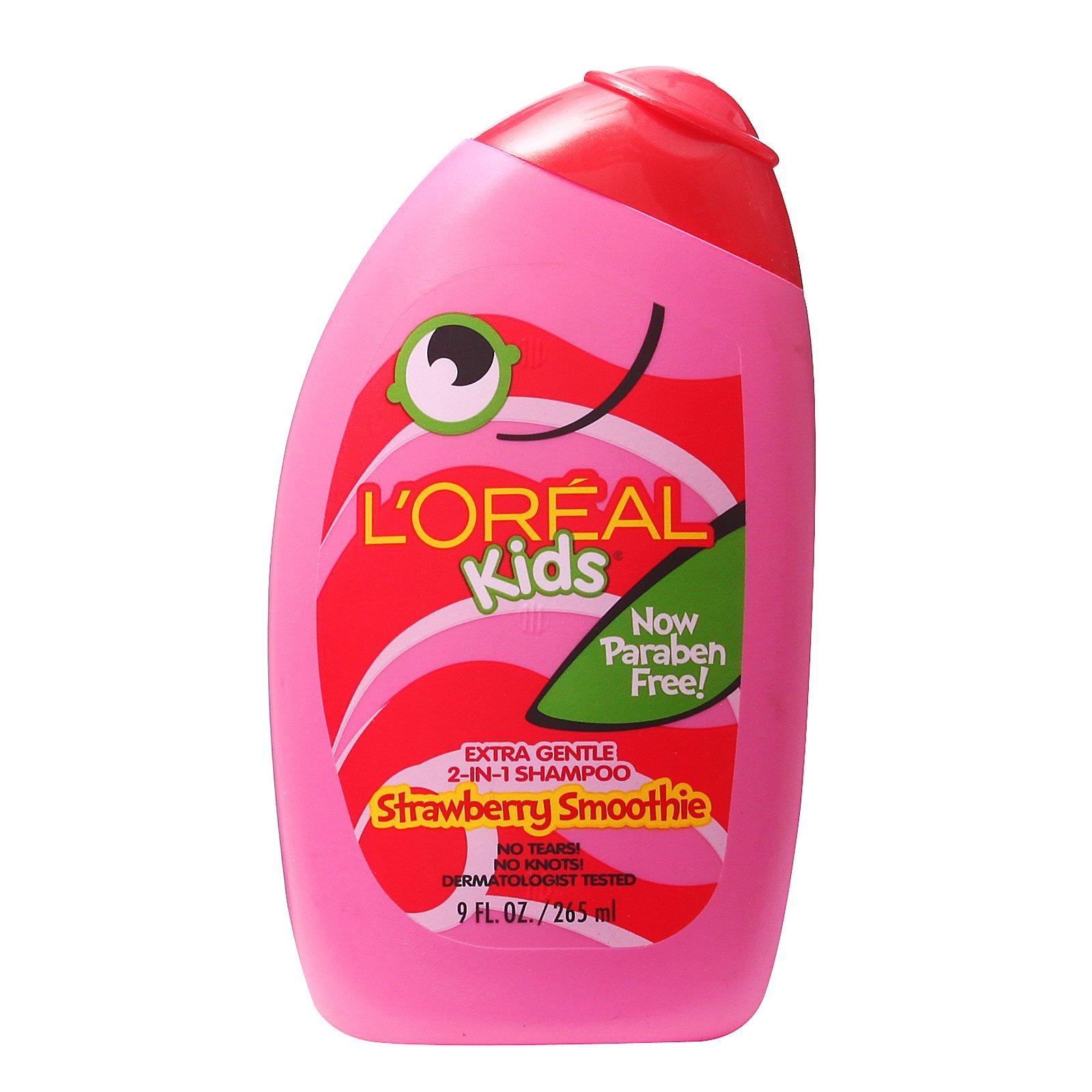 L'Oréal Paris L'Oreal Kids Extra Gentle 2-in-1 Shampoo, Strawberry Smoothie, 9 fl; oz.