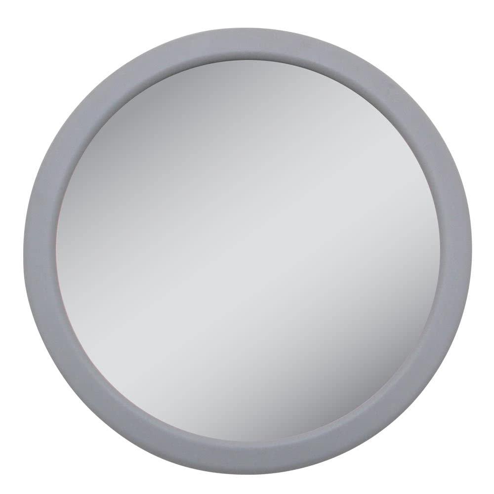 Zadro Zadro 3.75" Dia. Compact Mirror 12X Travel Magnifying Mirror 18 Strong Suction Cup Wall Mounted Makeup Mirror for Shower
