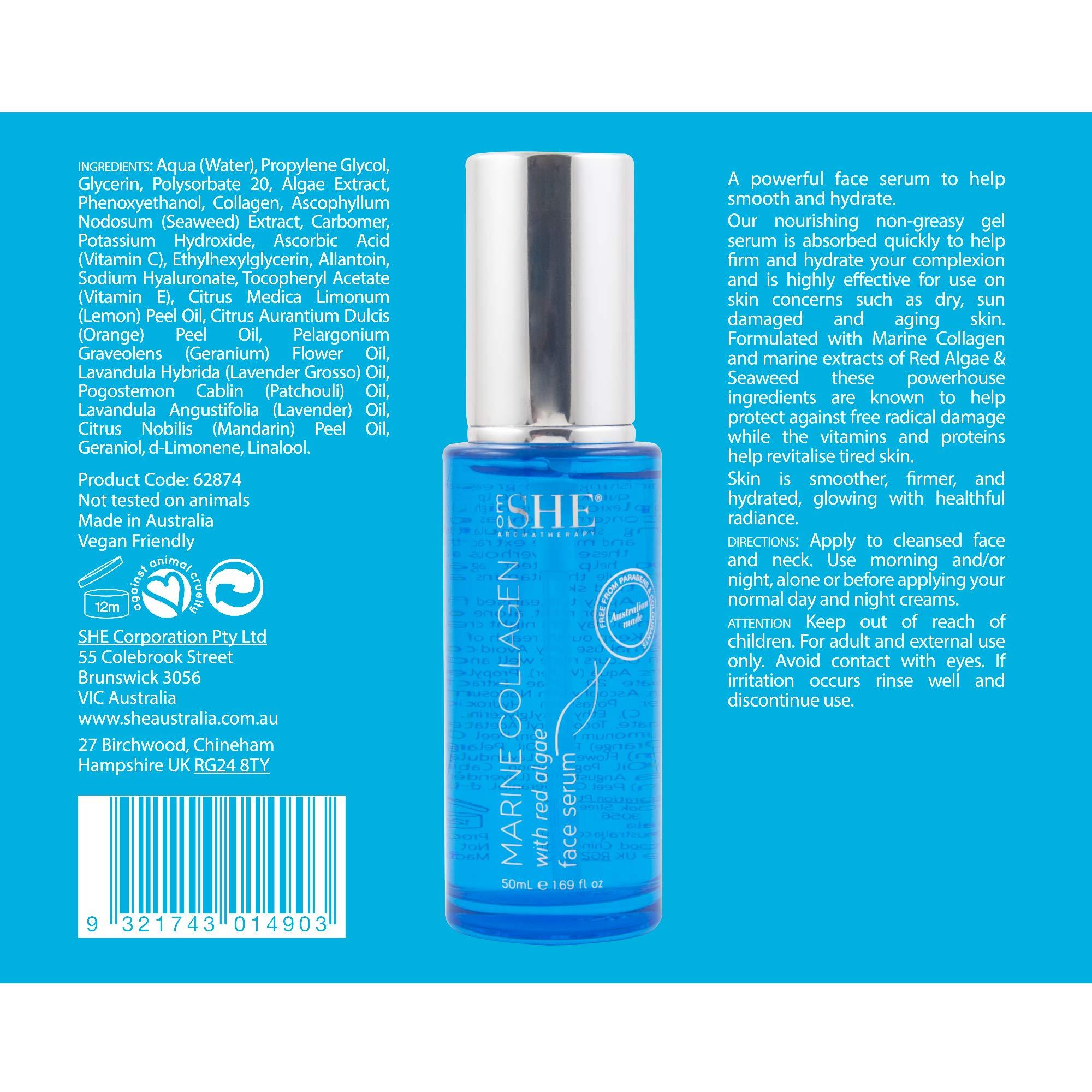 Om She Om SHE Aromatherapy Marine Collagen with Red Algae Face Serum