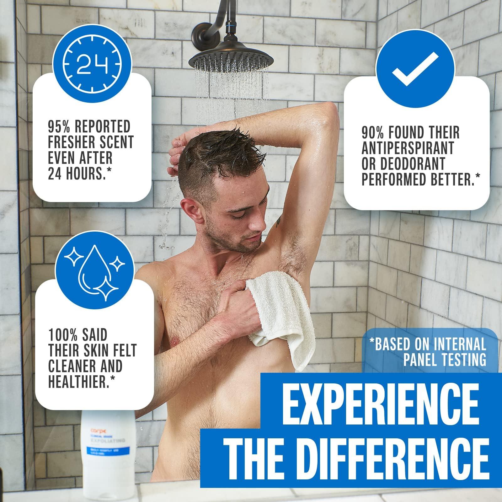 Carpe Carpe Exfoliating Underarm Scrub with Odor Protection, Underarm Exfoliator to Improve Deodorant Performance - Energizing Minty Fresh Smell - Armpit Scrub for Women and Men (2 Pack)