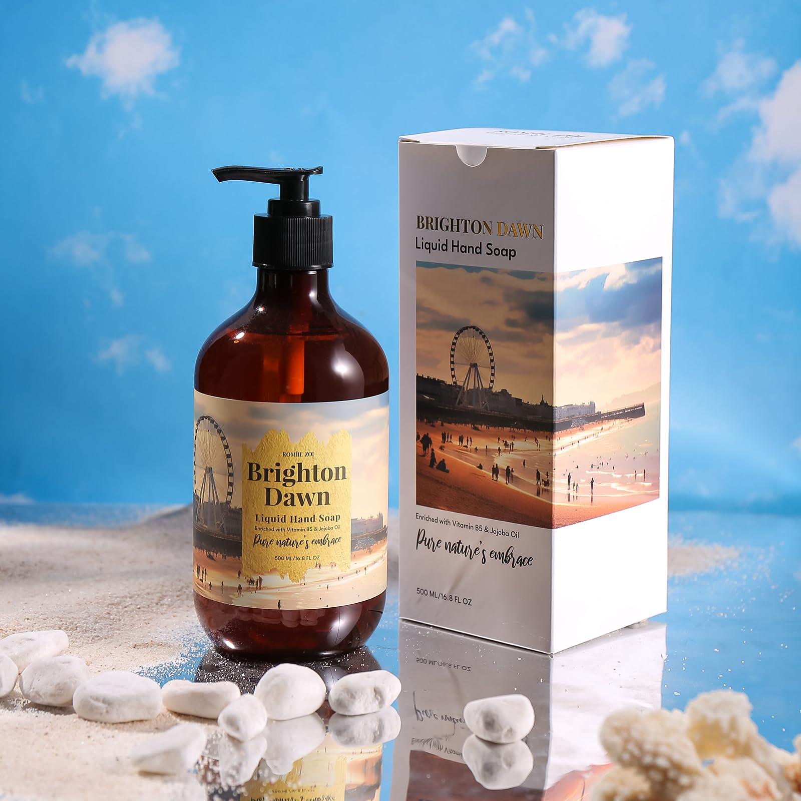ROMIIE ZOI ROMIIE ZOI Brighton Beach Brighton Dawn Liquid Hand Soap - Marine Mirage Scent, 500ml (16.8 fl oz)