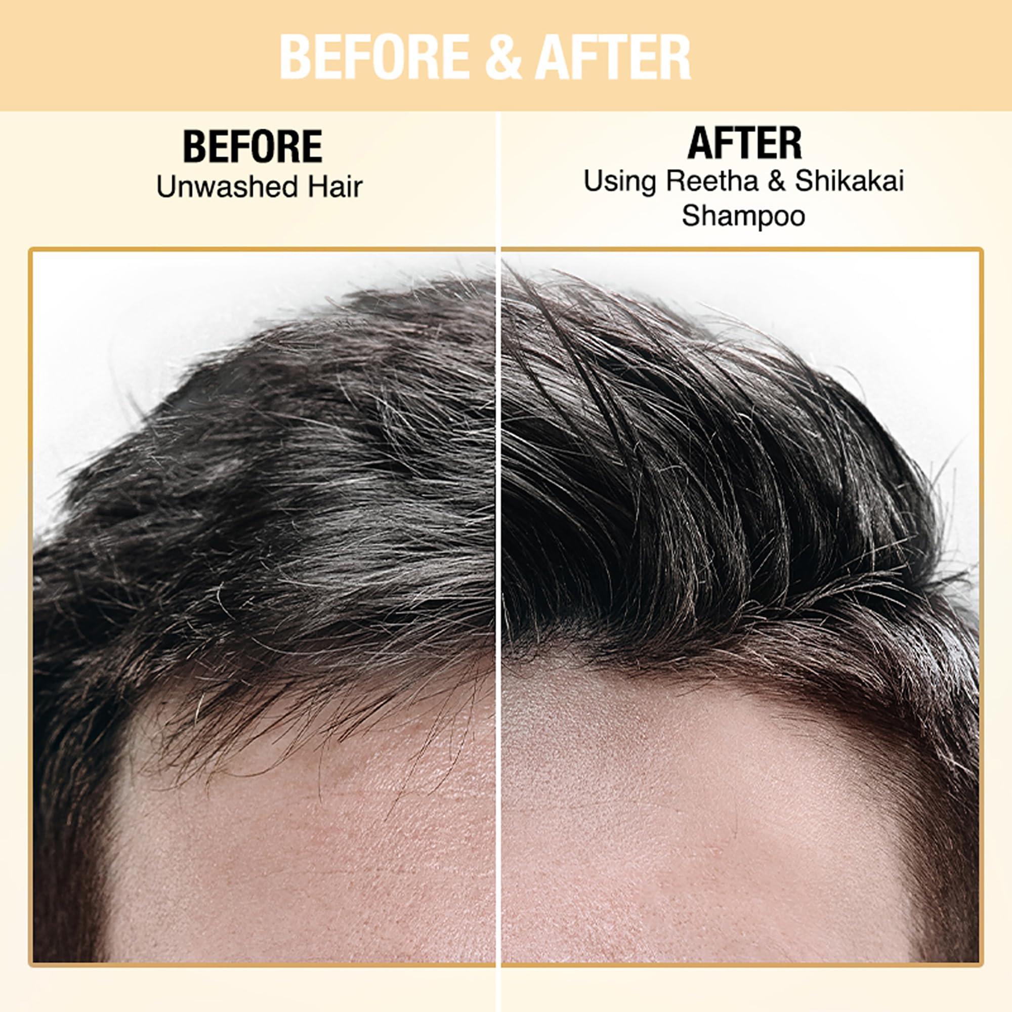 Nykaa Naturals Nykaa Naturals Shampoo, Reetha and Shikakai, 6.76 oz - Hair Growth Shampoo - Revives Dull Hair and Strengthens Roots - Safe for Colored Hair