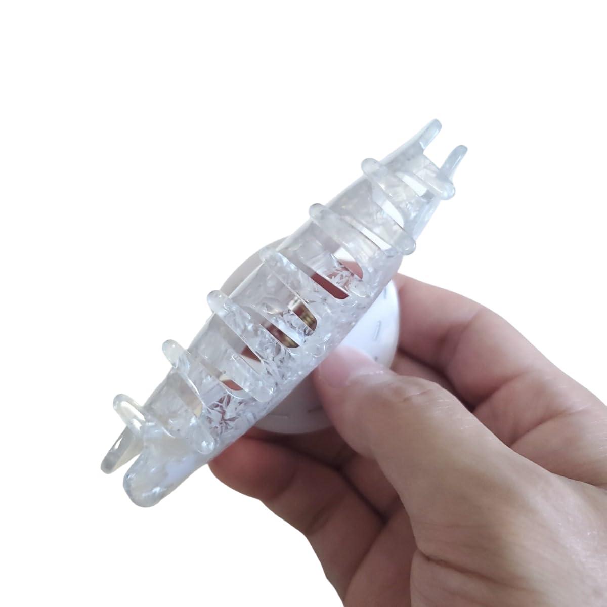 Generic Generic White Moon Hair Clip,Acetate Claw Clip for Women,Women Hair Accessories, 1 Count (Pack of 1)