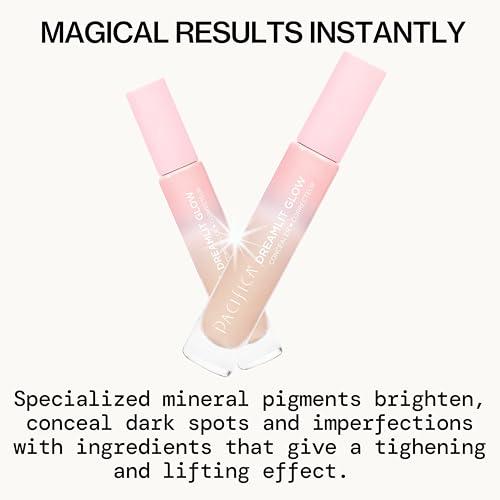 Pacifica Pacifica Concealer DreamLit Glow Full Coverage Concealer with Squalane for Dark Circles & Dark Spot Correction, Lightweight & Long-Lasting, Vegan & Cruelty-Free, Shade 11 (Light Beige)
