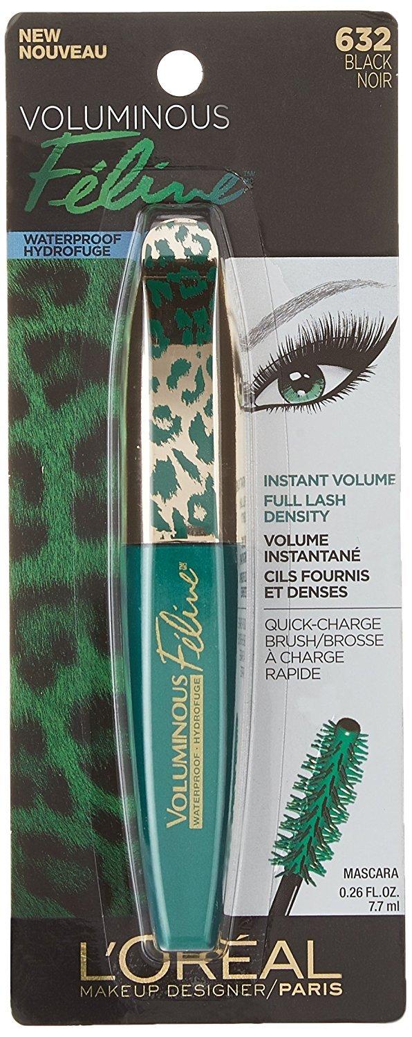 LOral Paris L\'Oral Paris Voluminous Feline Waterproof Mascara, Black, 0.26 fl. oz.