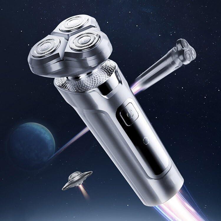 EKHOU Head Shavers for Bald Men, Electrical Rotary Shaver for Men Type-C Rechargeable Magnetic Suction Cutter Head IPX7 Waterproof Machine