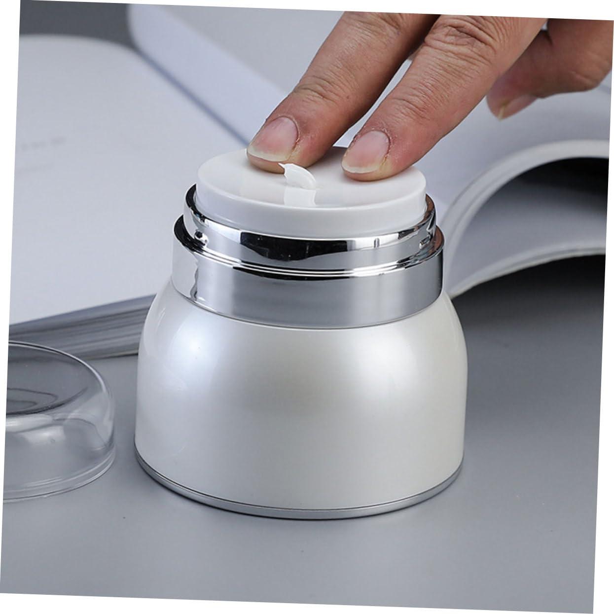 Healeved Healeved 6pcs Acrylic Cream Jar Cosmetic Dispenser Cosmetic Jar Containers Makeup Pump Jar Cosmetic Pump Jar Cream Jars with Lids Lip Balm Containers Creams Container Storage Jar